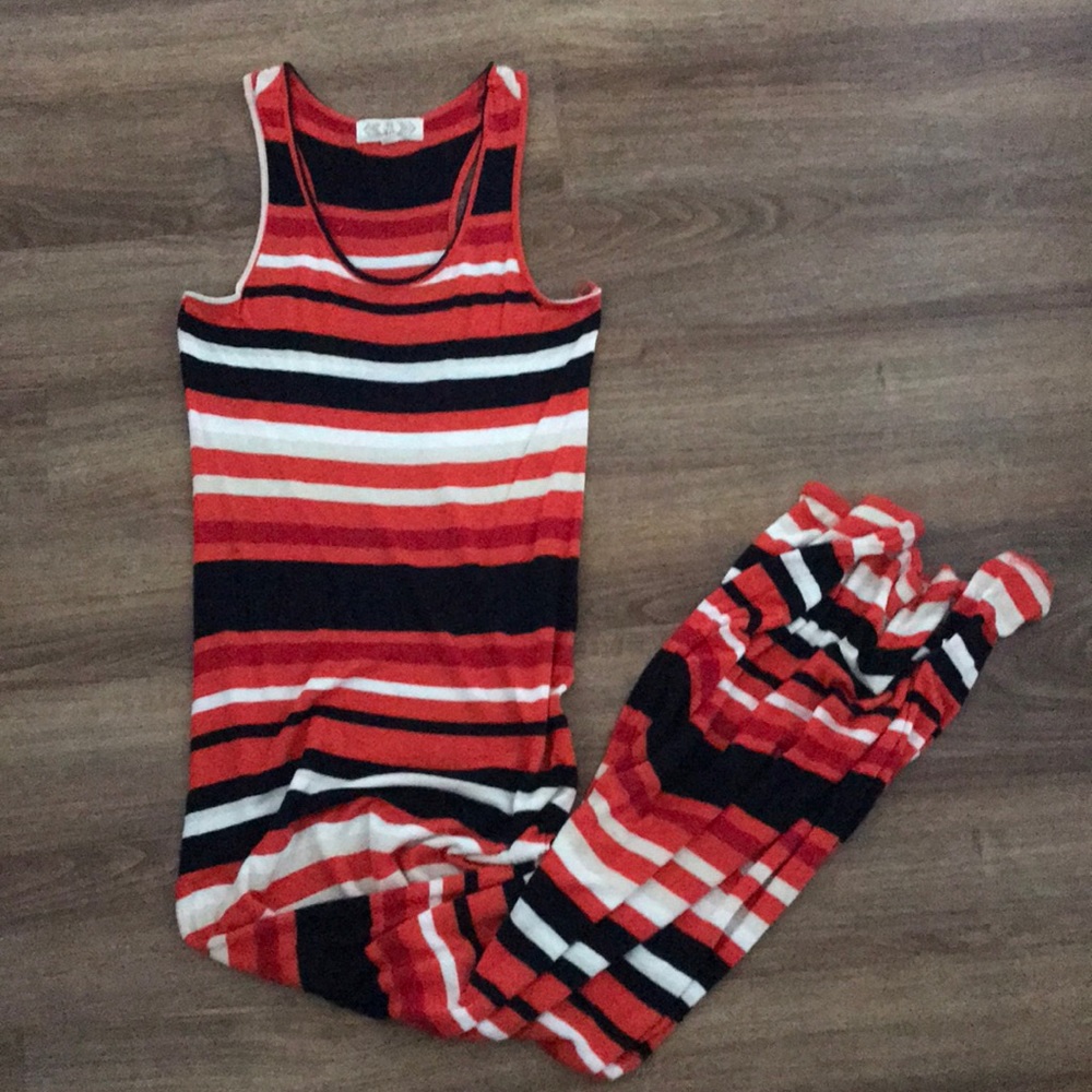Pink Rose - Cotton Stripes Maxi